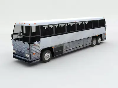 Charter Bus 3D model