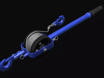 Hand winches V2 3D model