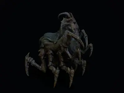Arachnoid Creature Low-poly 3D model
