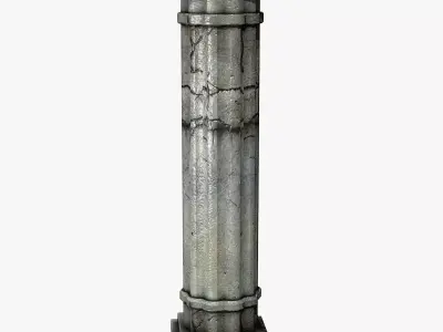 Ancient Column Low-poly 3D model purchase