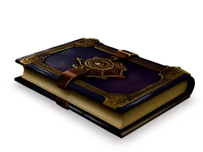 Ornate LeatherBound Antique Book Low-poly 3D model