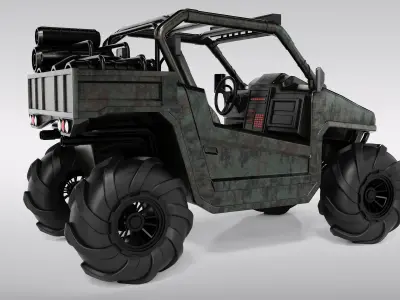 Amphibious ATV 3D model buy