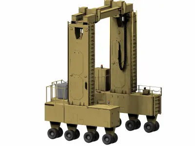Chemical Cask Transporter 3D model