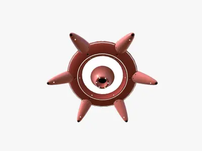 Alien Spaceship UFO G12 Cartoon - Sci Fi Spacecraft Design Low-poly 3D model