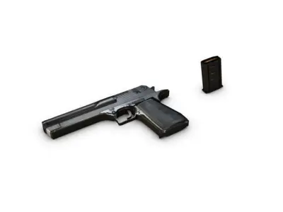 Magnum Gun 3D model purchase