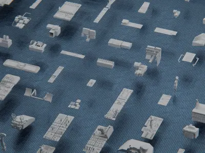 Control Panel Kitbash Pack 3D model