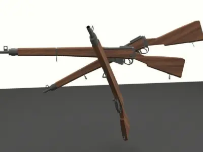 RIFLE Lee Enfield Mk I 1903 Low-poly 3D model