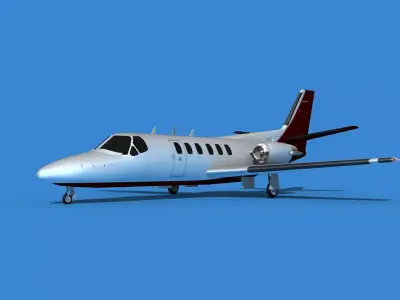 Cessna Citation 550 II Bravo V10 3D model