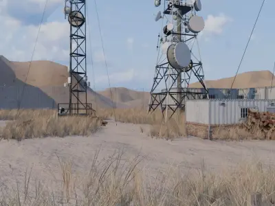 Communication Towers 3D model