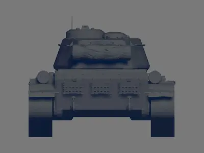 T 44 Tank 3D model