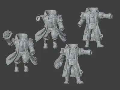 Imperial Commissar 3D print model
