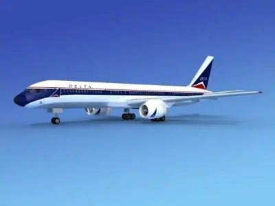 Boeing 757-200 Delta 1 3D model