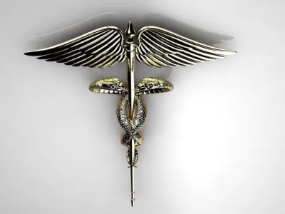 brooch medical symbol 3D print model