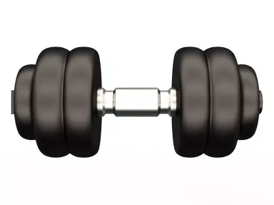 Compact Dumbbell 3D Model  Home Gym Equipment 02 Free 3D print model