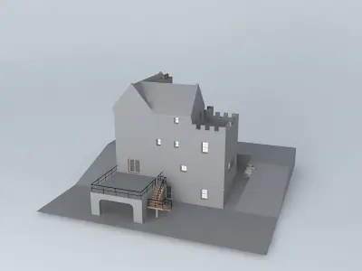 Norman Keep Free 3D model