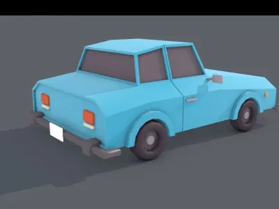 low poly car Free low-poly 3D model by saebgh from CGTrader