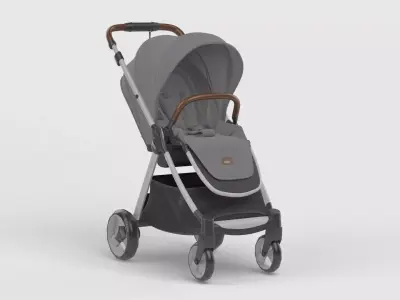 Baby stroller 3D model 3D model 15