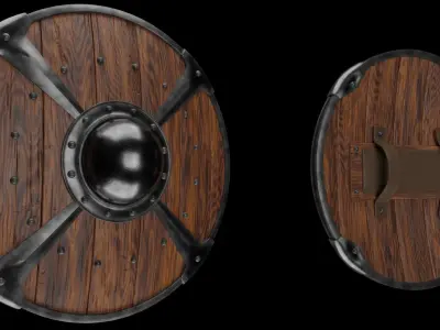 Round Shield 3D model