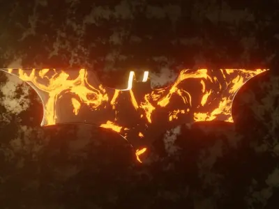 Batman Symbol 3D 3D model