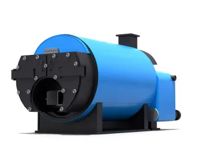 Boiler Machine 3D Model Low-poly 3D model