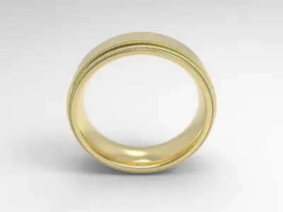 woman solitaire ring 7 part r00130 3D print model