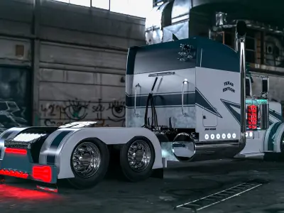 Peterbilt 389 Blue Edition JD 3D model