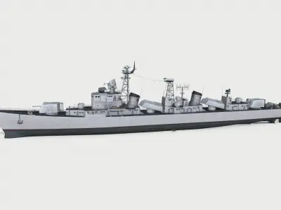 Luda I class Low-poly 3D model