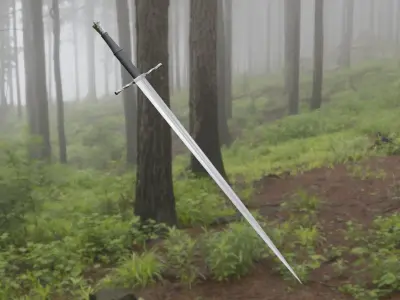 Bastard Sword 3D model