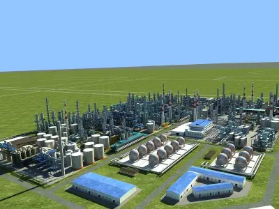 Petrochemical Industry 2 3D model