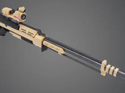 Sniper Rifle 3D model shop