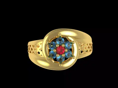The Jamini Ring 3D print model