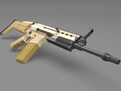fn scar 3D model get