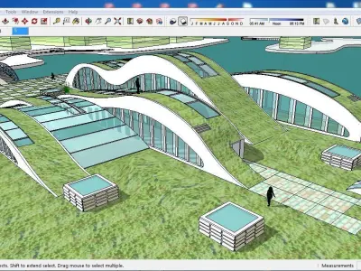 Sketchup Recreational Tourism building B1 3D model