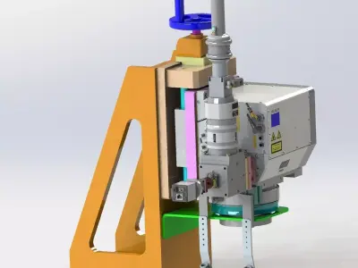 Z axis fine-turning laser module 3D model