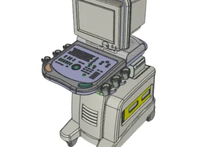 Ultrasonic diagnostic machine 3D model