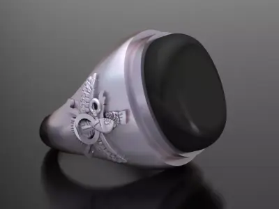 Simple Farvahar Ring 3D print model purchase
