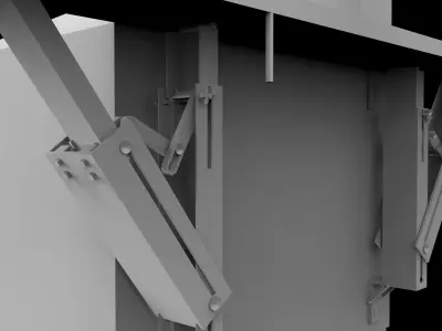 Mechanical gripper 3D model