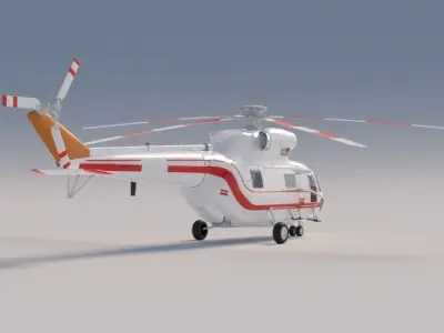 Helicopter PZL W3 Sokol Free 3D model