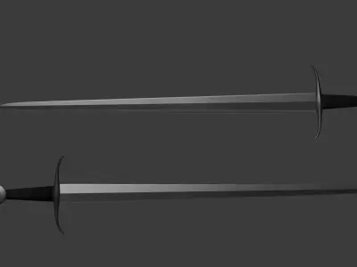 knight sword Low-poly 3D model purchase