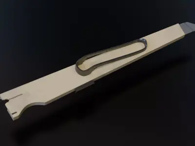 Cutter Knife - High-Detail 3D Prop Free 3D model