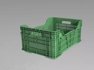 Plastic crate 3D model get