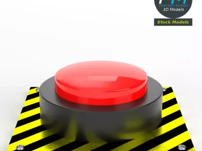 Big red button 3D model