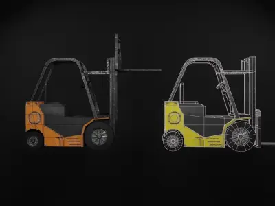 Forklift Low-poly 3D model buy
