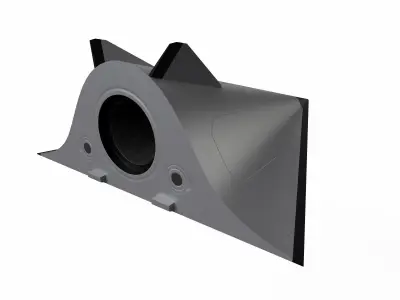 Avangard Hypersonic Glide Vehicle Low-poly 3D model