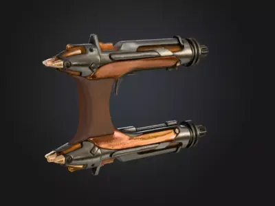 Dual Marksmanship Low-poly 3D model