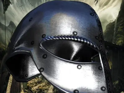 viking helmet 2 Low-poly 3D model