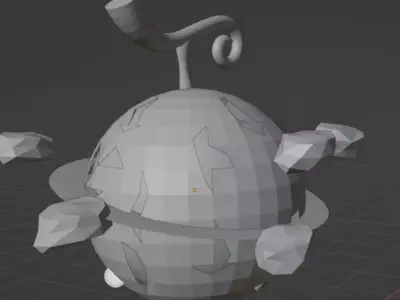 budha fruit test one Free low-poly 3D model