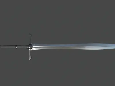 Dark Sword Low-poly 3D model buy