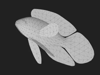 Plesiops Low-poly 3D model