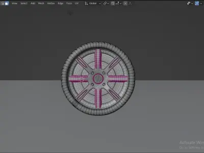 Tire And Rim Free 3D model